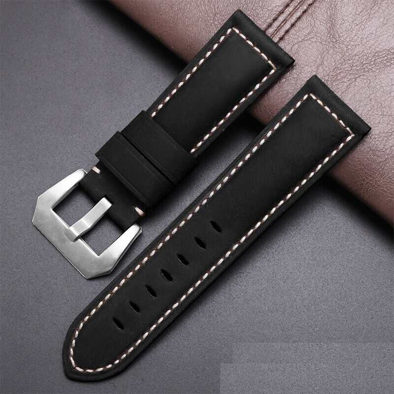 Panerai Replacement Strap Genuine leather Watch Band with Buckle 20 22 24 26mm - Image 7