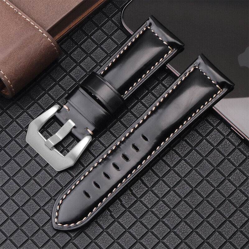 Panerai Replacement Strap Genuine leather Watch Band with Buckle 20 22 24 26mm - Image 11