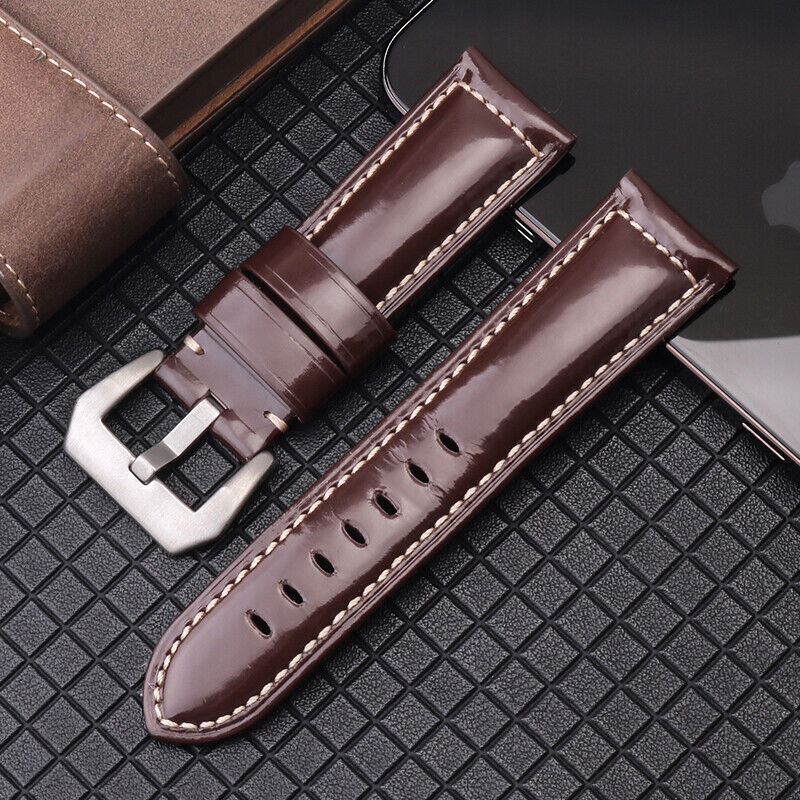Panerai Replacement Strap Genuine leather Watch Band with Buckle 20 22 24 26mm - Image 13