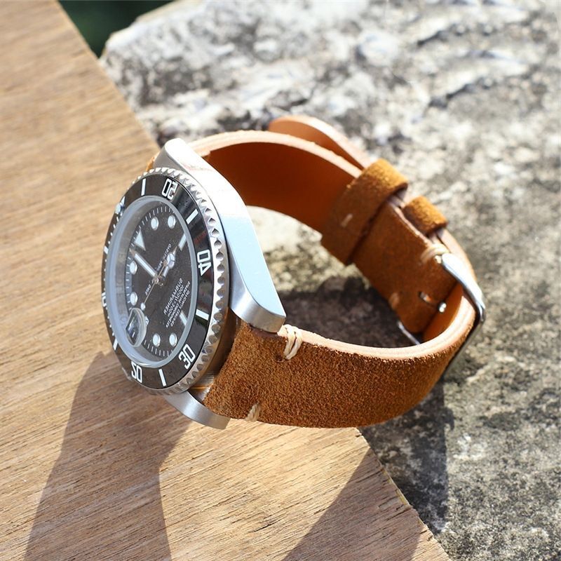 Leather Watch Strap for Omega x Swatch Speedmaster Moonswatch Watch Band 20 22mm - Image 2