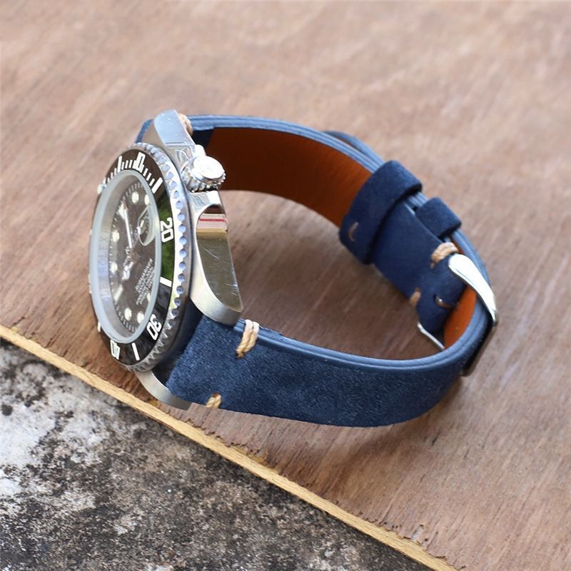 Leather Watch Strap for Omega x Swatch Speedmaster Moonswatch Watch Band 20 22mm - Image 7