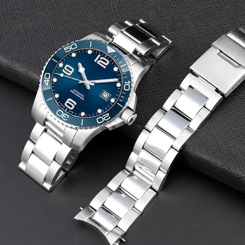 Stainless Steel Strap Bracelet Fit for Longines Conquest/HydroConquest/L3 Watch - Image 8