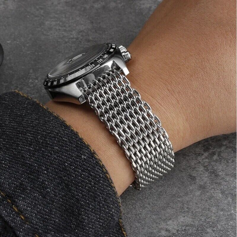 Stainless Steel Milanese Loop Mesh Strap for Omega Tudor Longines Bracelet Watch - Image 3