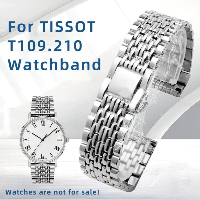 19/21mm Stainless Steel Watch Bracelet Strap for Tissot Everytime T109 - Image 2