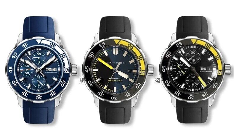 22mm Silicone Rubber Strap Band Fit for IWC Aquatimer Watch Quick-Release System - Image 3