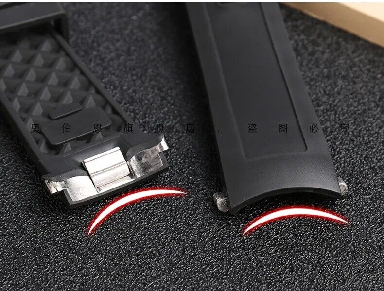 22mm Silicone Rubber Strap Band Fit for IWC Aquatimer Watch Quick-Release System - Image 6