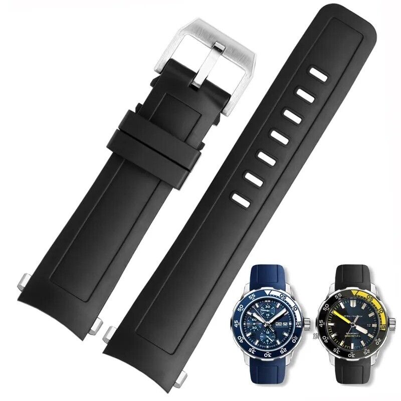 22mm Silicone Rubber Strap Band Fit for IWC Aquatimer Watch Quick-Release System - Image 11