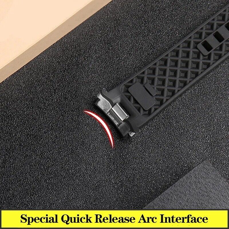 22mm Silicone Rubber Strap Band Fit for IWC Aquatimer Watch Quick-Release System - Image 14