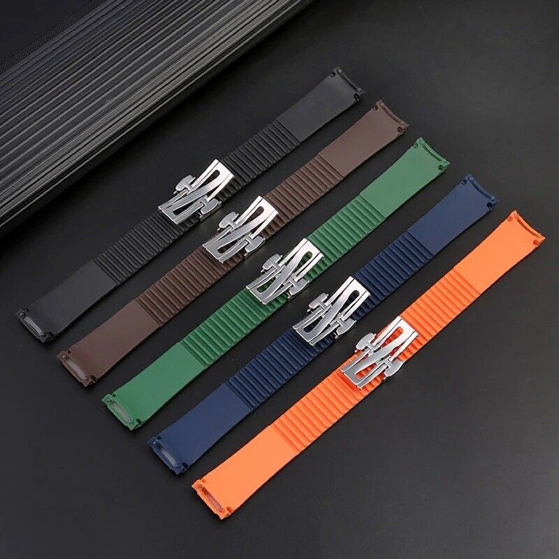 21mm Soft Silicone Rubber Watch Band Strap Fit for Patek Philippe Aquanaut - Image 2