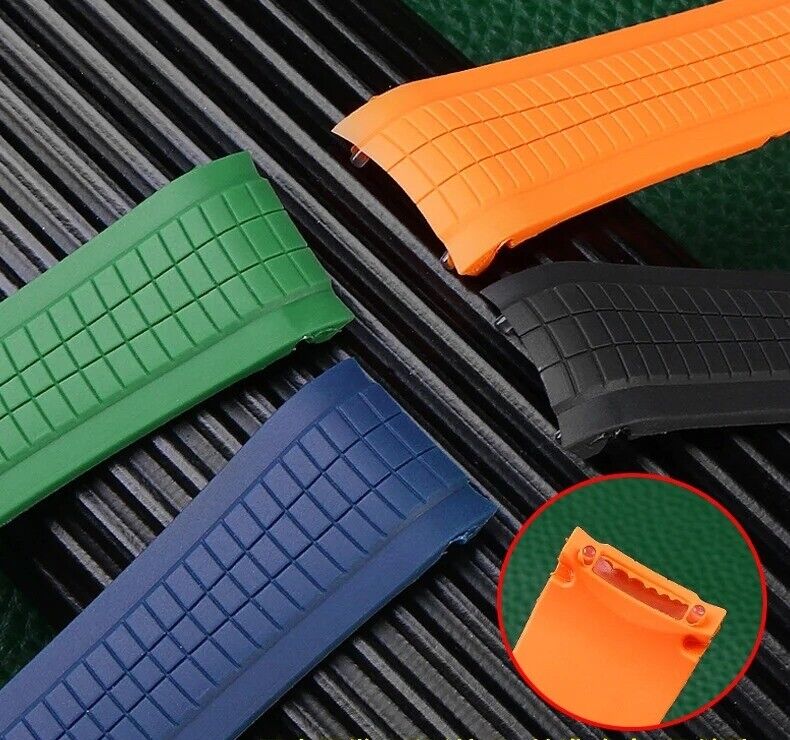 21mm Soft Silicone Rubber Watch Band Strap Fit for Patek Philippe Aquanaut - Image 6