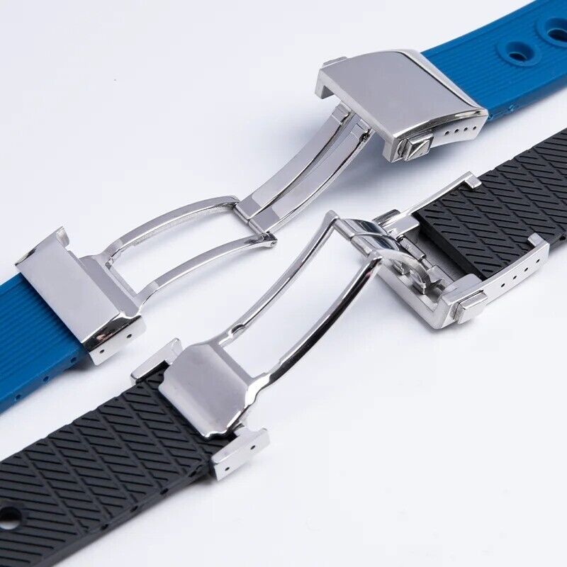 22mm 24mm Silicone Rubber Band Strap for Breitling Navitimer/Avenger/Superocean - Image 4
