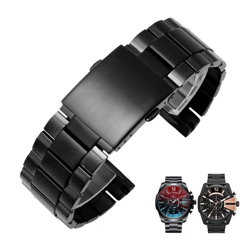 26mm Stainless Steel Strap for Diesel DZ4318 4323 4283 4309 Watch Bracelet - Image 8