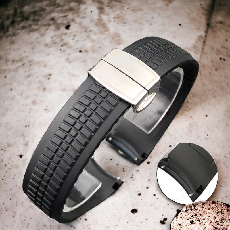 21mm Silicone Rubber Watch Band Strap Fit for Patek Philippe Aquanaut - Image 8