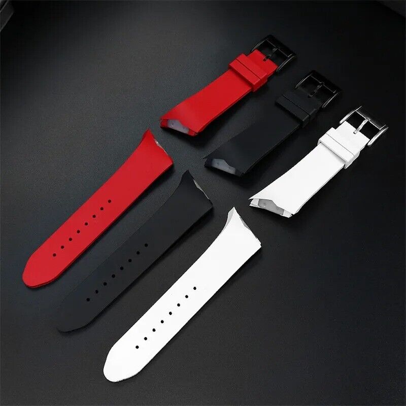 25mm Silicone Rubber Watch Band Strap Fit Hamilton Ventura H24655331 H24615331 - Image 2