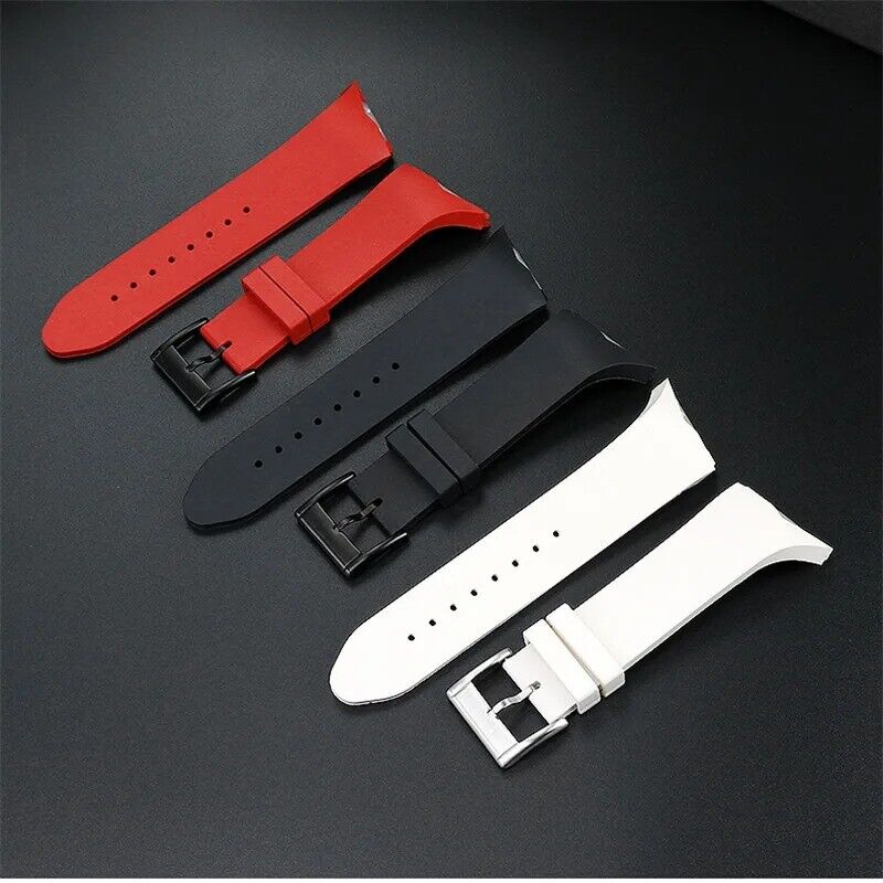 25mm Silicone Rubber Watch Band Strap Fit Hamilton Ventura H24655331 H24615331 - Image 3