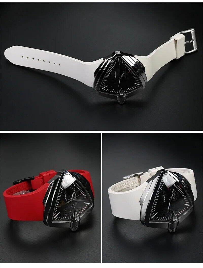 25mm Silicone Rubber Watch Band Strap Fit Hamilton Ventura H24655331 H24615331 - Image 9