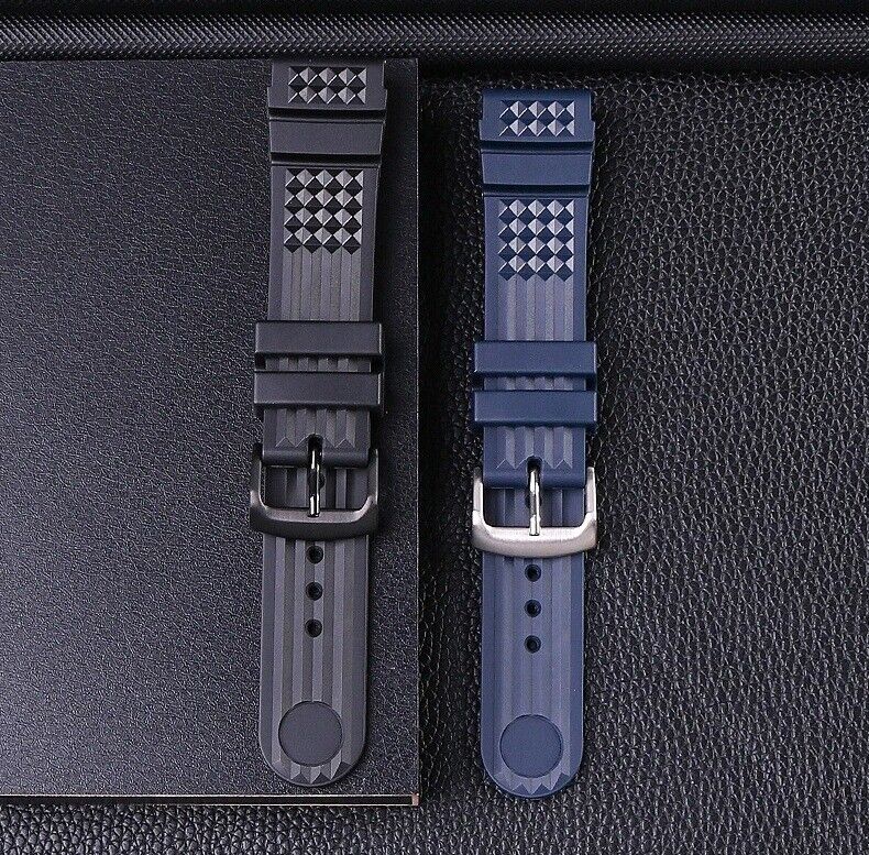 20/22mm Silicone Rubber Strap Fit Seiko 5 SRP601J1 Diver Watch - Image 5