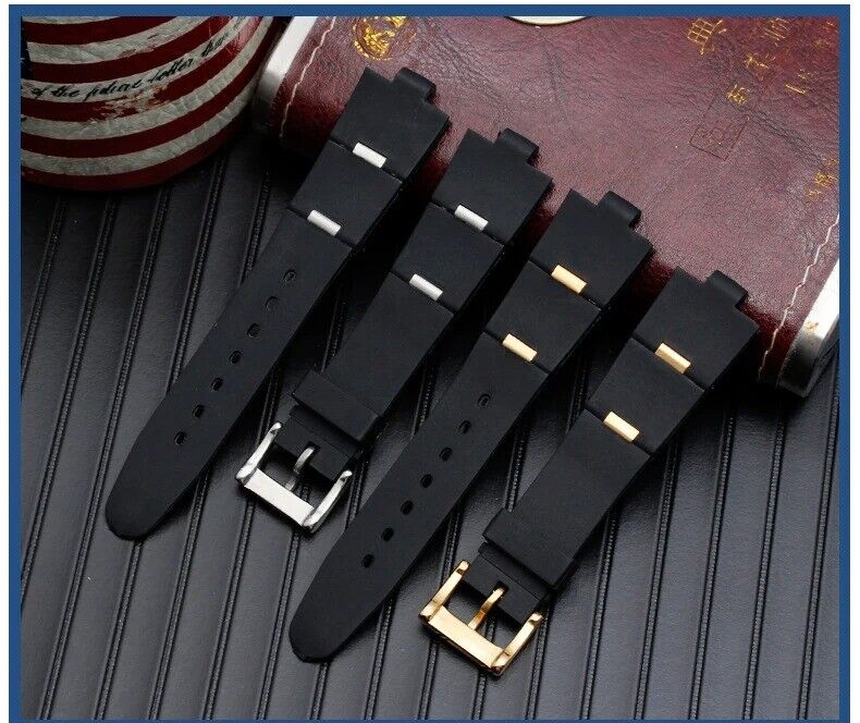 22/24mm Silicone Rubber Band Strap fit for Bvlgari Diagono Watch - Image 4