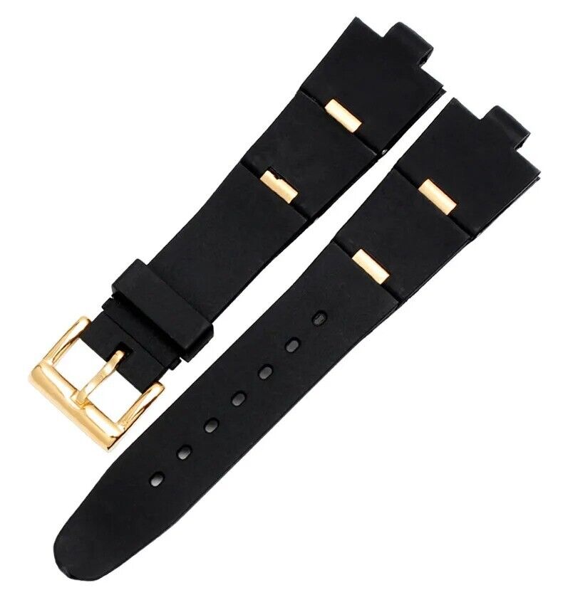 22/24mm Silicone Rubber Band Strap fit for Bvlgari Diagono Watch - Image 6