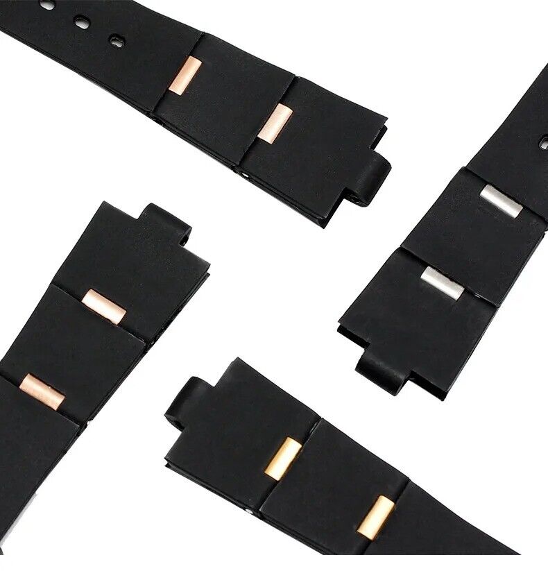 22/24mm Silicone Rubber Band Strap fit for Bvlgari Diagono Watch - Image 9